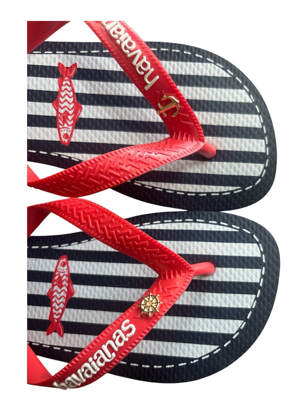 NWT Havaianas Top Nautical Breeze with charms included Size 7/8 - Picture 5 of 8